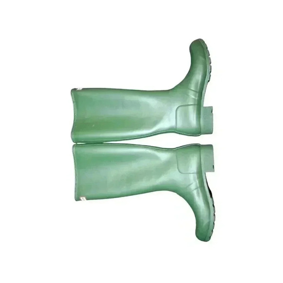 Hunter Original Tall Rain Boot Women’s 6 Hunter Green Rubber Waterproof Shoes - Picture 4 of 11